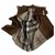 Burberry Silk scarves Brown  ref.248356