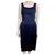 Yves Saint Laurent YSL Blue silk dress Dark blue  ref.248433