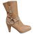Frye p ankle boots 38 New condition Beige Leather  ref.248495