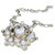 Chanel 16Grand pendentif perle en métal doré camélia B  ref.248504