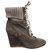 Chloé model ankle boots Brown Deerskin  ref.248516