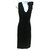 Jean Paul Gaultier Jean-Paul Gaultier black short velvet sheath dress Rayon  ref.248616