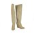 Christian Louboutin Beige Jessica Canvas Linen Rafia Zeppa Espadrillas Boots Size 36 Panno  ref.248630