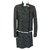 Karl Lagerfeld tweed skirt suit Black Cotton  ref.248644