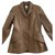 Hermès Veste en daim Cuir Marron foncé  ref.248656