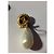 Coco Crush Chanel Splendidi orecchini in metallo placcato oro ,Perle pendenti barocche a forma di oliva: Bianco sporco - vista 2