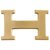 Fivela de cinto Hermès 5382 em metal folheado a PVD ouro mate, Nova Condição! Dourado  ref.249061