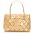 Chanel Brown CC Patent Leather Tote Bag Beige  ref.249100