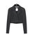 Chanel BLACK SILK CLOQUE FW09 CATWALK FR36/38  ref.249374