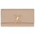 Louis Vuitton Capucines Brieftasche aus Kiesel-Taurillon Beige Leder  ref.249395