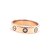 Cartier 18K 750 1Tamaño del anillo de diamantes P Love 50 Dorado Oro rosa  ref.249691