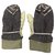 Chanel gloves Khaki Cotton  ref.250252