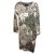 Bitte Kai Rand Kleid mit Strukturmuster Schwarz Weiß Baumwolle Elasthan  ref.250270