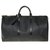 Bolsa de viaje Louis Vuitton Keepall 50 en cuero negro epi en muy buen estado  ref.250328