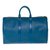 Bolsa de viaje Louis Vuitton Keepall 45 en piel Epi azul en muy buen estado Cuero  ref.250330