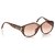 Dior Brown runde getönte Sonnenbrille Braun Kunststoff  ref.250393