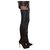 Burberry thigh boots Black Leather  ref.228976