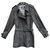 Aquascutum women's trench coat 42 Black Cotton  ref.250513
