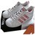Adidas Glitters Cuir Rose Blanc  ref.250648