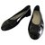 Chanel Zapatillas de ballet Negro Barniz  ref.250684