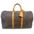 Louis Vuitton keepall 50 Monogram Brown Leather  ref.250691