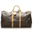 Louis Vuitton Brown Monogram Keepall 60 Leather Cloth  ref.250762