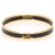 Hermès Hermes Black Enamel Bangle Golden Metal  ref.250827