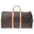 Louis Vuitton Keepall 55 Marrone Tela  ref.251169