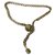 Chanel Cintos Dourado Metal  ref.251328