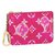 Louis Vuitton LV key pouch Pink Leather  ref.251378