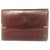 CARTIER vintage wallet-wallet Dark red Leather  ref.251386