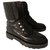 Chanel Boots Black Leather  ref.251445