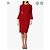 Lk Bennett Doris Kleid rot Viscose - Ansicht 2