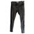 Acne Pants, leggings Dark grey Cotton  ref.251571