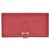 Hermès Hermes wallet Red Leather  ref.251663