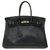 Hermès HERMES BIRKIN 35 Togo negro de cuero, adornos de metal plateado paladio  ref.251795