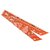 Hermès Sciarpa di seta Twilly stampata arancione di Hermes Multicolore Panno  ref.251850