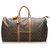 Louis Vuitton Brown Monogram Keepall 50 Leather Cloth  ref.251867