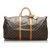 Louis Vuitton Brown-Monogramm Keepall Bandouliere 60 Braun Leder Leinwand  ref.251878