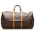 Louis Vuitton Brown-Monogramm-Keepall 55 Braun Leder Leinwand  ref.252139