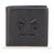 Fendi Black Faces Bifold Leather Wallet Pony-style calfskin  ref.252667