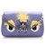 Fendi Purple Monster Leather Crossbody Bag Multiple colors Fur Pony-style calfskin  ref.252704