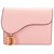 Saddle Bolsa de couro de sela rosa dior Bezerro-como bezerro  ref.252747
