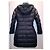 Burberry Brit Mittellanger 'Winterleigh' Black Belted Hooded Quilted Down & Feathers Puffer Coat - Ansicht 2