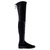 Stuart Weitzman Langbeinige Dame Schwarz Samt  ref.252878