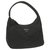 Prada Clutch Bag Black Tweed  ref.252925