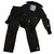 Chanel raro 02Un traje de identificación de línea deportiva Negro Poliamida  ref.252940