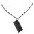 Hermès Hermes Silver Pair Plate Necklace Black Silvery Metal  ref.252979