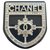 Distintivo scudo con stemma in cristallo Chanel Nero Metallo  ref.253019