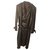 YVES SAINT LAURENT leather coat lamb nappa brown VINTAGE 50-52/ NP 4170 €  ref.253105